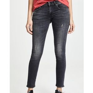 R13 Kate Skinny Jeans in Orion Black Size 26